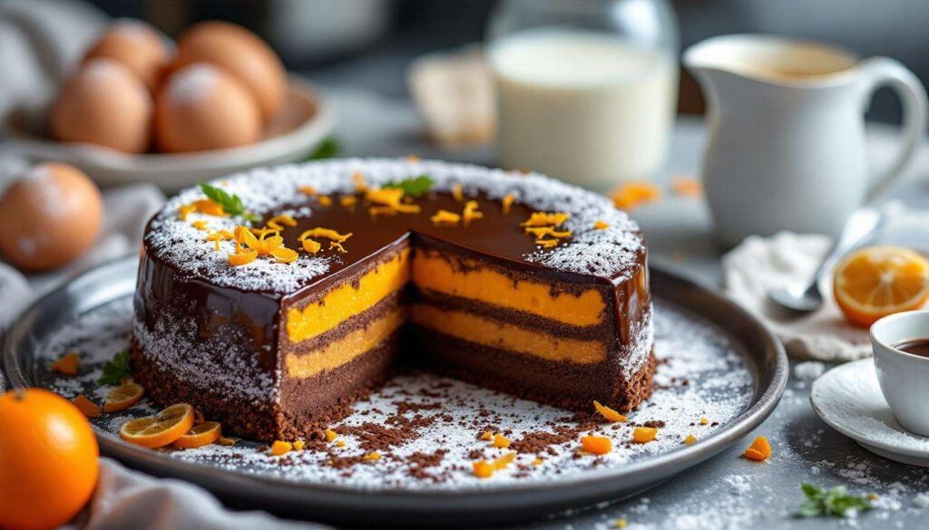 Entremets individuels chocolat orange : recette gourmande