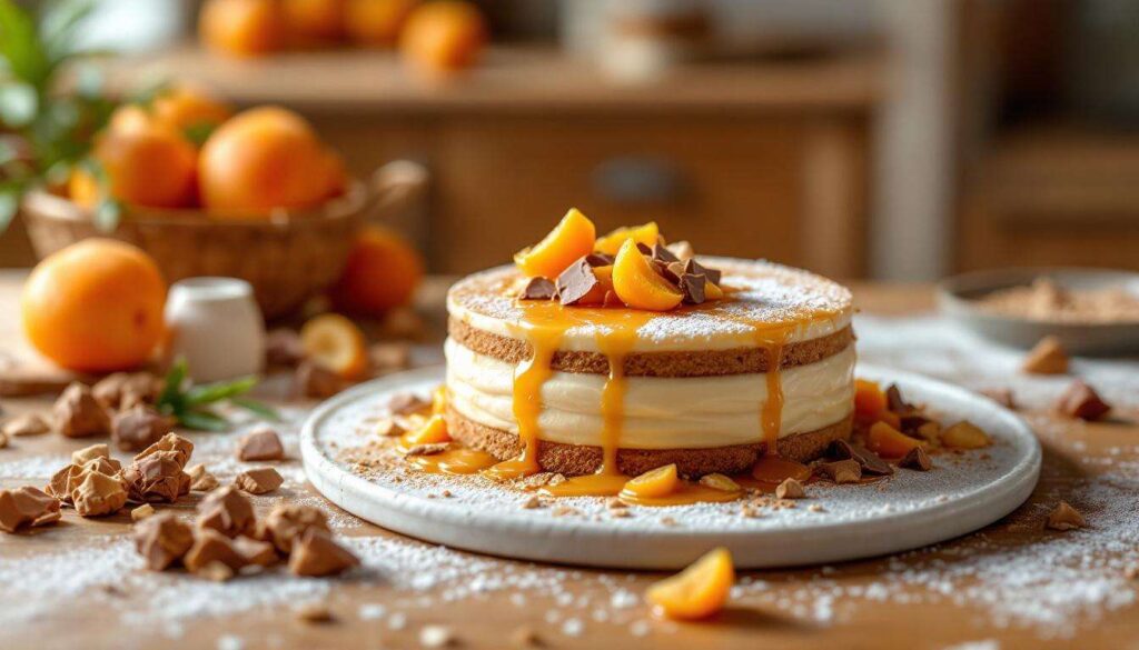 Entremets Abricot & Dulcey : recette gourmande