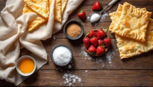Chaussons Rhubarbe-Fraises : recette Gourmande