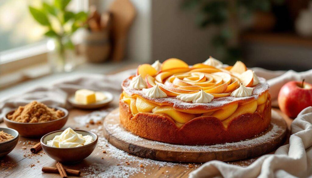 Gâteau aux pommes et mascarpone : recette gourmande