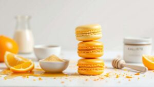 Macarons Kallisté : recette au miel et agrumes