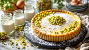 Tarte pistache et fleur d'oranger : la recette gourmande