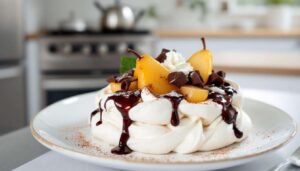 Pavlova poire chocolat : une délicieuse recette sucrée