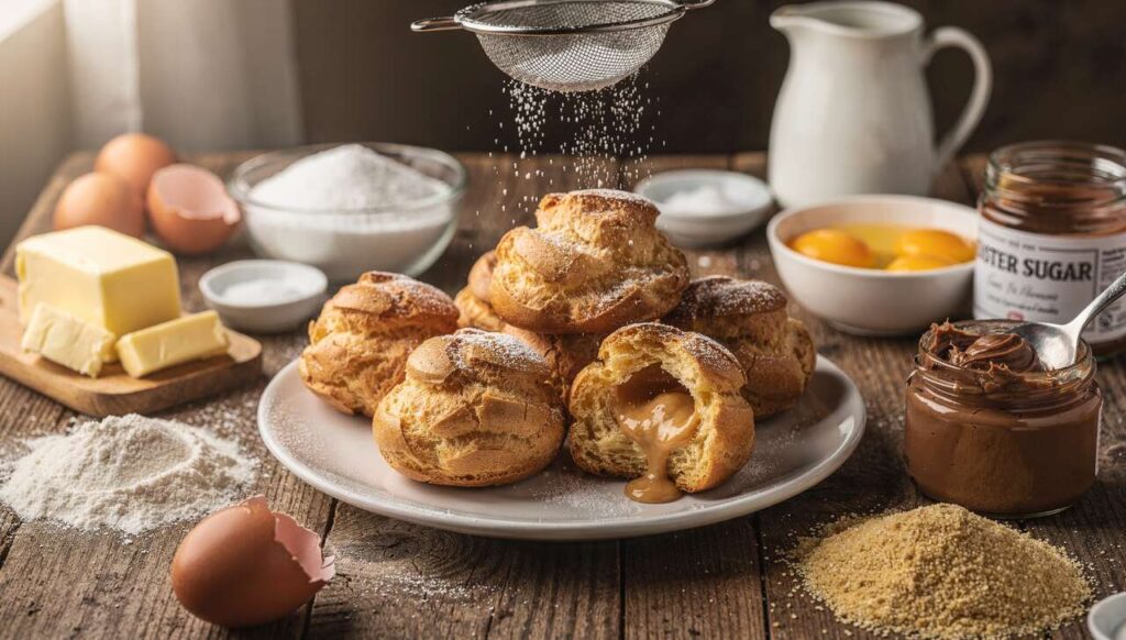 Petits choux au praliné : recette gourmande