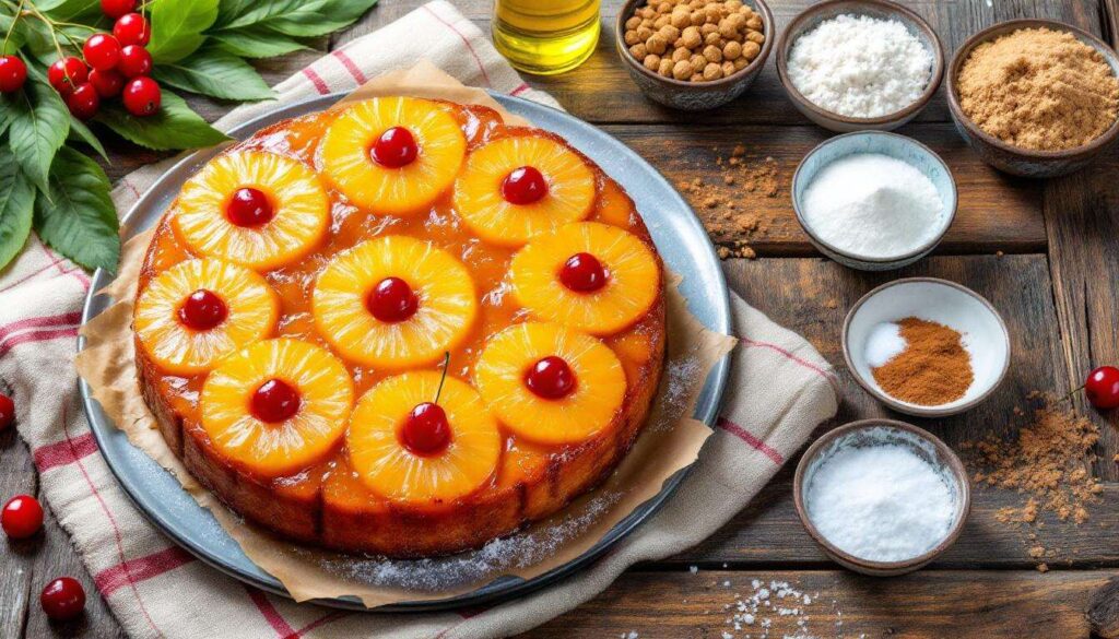 Gâteau renversé à l'ananas : recette facile et savoureuse