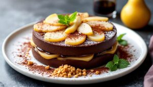 Recette d'entremets poire et chocolat