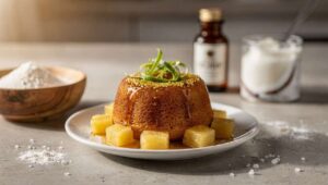 Baba au rhum, citron vert et ananas : recette gourmande