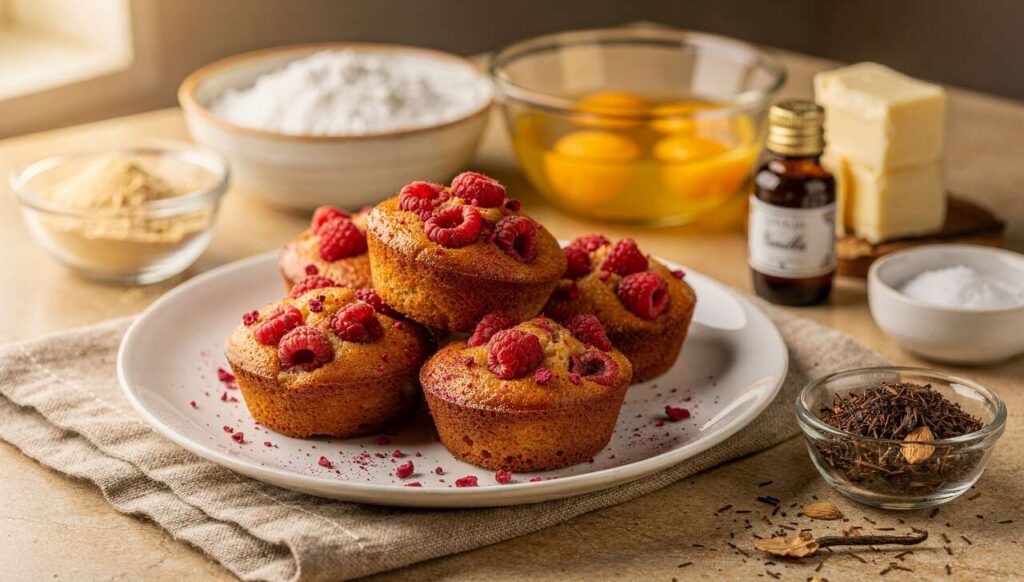 Financiers framboises et rooibos : une recette gourmande