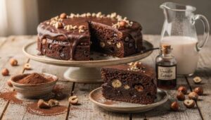 Recette de cake chocolat noisettes